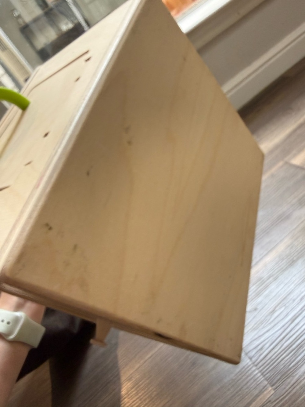 LOVEVERY Slide and Seek Ball Run with Two Shaker Balls Wooden Montessori - Picture 7 of 7